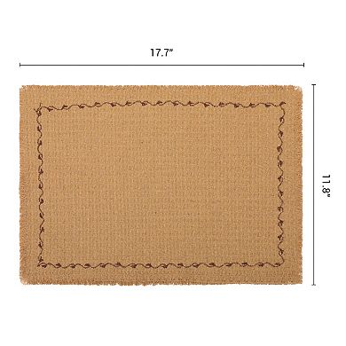 Farmhouse Placemats Set of 4 Polyester Cotton Blend Mats for Dining Table Decor 15.7x11.8 Inch