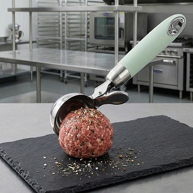 Ice Cream Scoop, 1 Pcs Stainless Steel Hangable Comfortable Ergonomic Handle 8x1.9Inch