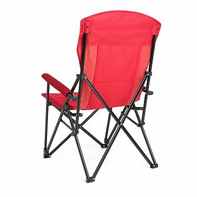 High Back Heavy Duty Lawn Chair 3 Recline Positions with Cup Holder