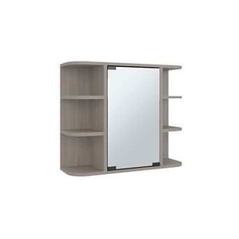 Milan Medicine Cabinet, Six External Shelves Mirror, Three Internal Shelves