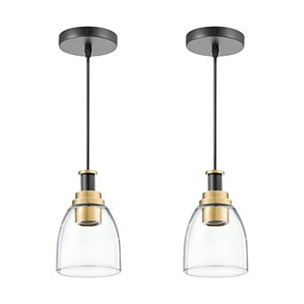 Glass Pendant Light Adjustable Hanging Ceiling Light