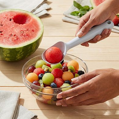 Ice Cream Scoop Aluminum Alloy Hangable Ergonomic Handle 7.5x1.9Inch