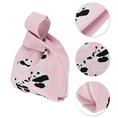 Cute Animal Pattern Knitted Wrist Bag 1Pc