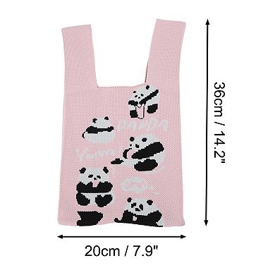 Cute Animal Pattern Knitted Wrist Bag 1Pc