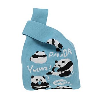 Cute Animal Pattern Knitted Wrist Bag 1 pc