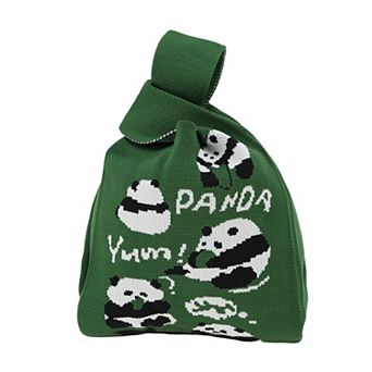 Cute Animal Pattern Knitted Wrist Bag 1 pc