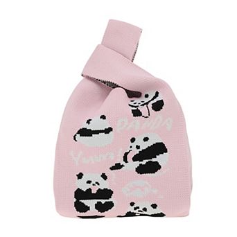 Cute Animal Pattern Knitted Wrist Bag 1 pc