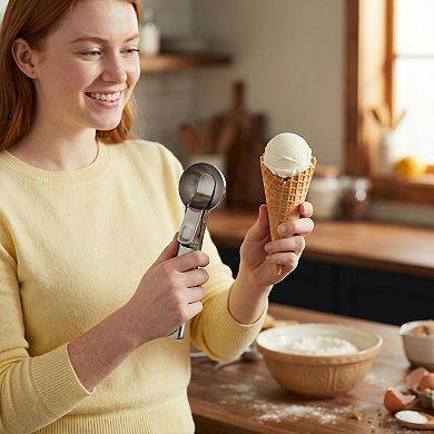 Ice Cream Scoop Stainless Steel Ice Cream Scooper Comfortable Ergonomic Handle