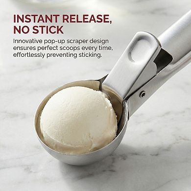 Ice Cream Scoop Stainless Steel Ice Cream Scooper Comfortable Ergonomic Handle