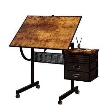 1500 pc Jigsaw Puzzle Table with 4 Drawers & Cover, Adjustable Crafting Table for Adults