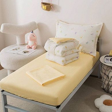 5 Piece Twin Bedding Set with Soft Microfiber Comforter, Dinosaurs Pattern