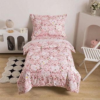 5 pc Twin Bedding Set with Soft Microfiber Comforter, Dinosaurs Pattern