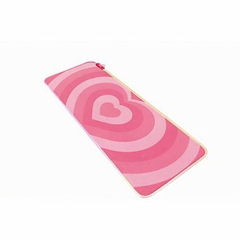Pink Love Heart RGB Gaming Mouse Pad Large LED Desk Mat Non Slip Rubber