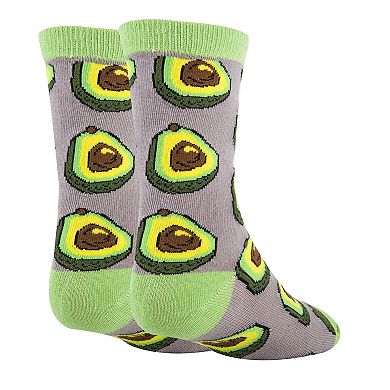 Kid's Crew Socks -Avocado Life