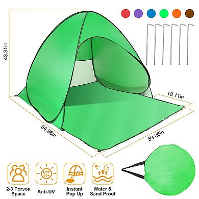Pop-Up Tent Anti-UV Waterproof Sun Shade