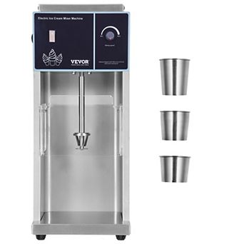 VEVOR Ice Cream Blender, 400W High-Speed ,4200RPM, 304 Stainless Steel , 3 Hand Cups