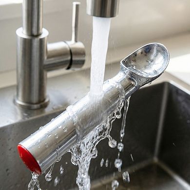 Aluminum Ice Cream Scoop with Ergonomic Handle for Easy Release and Cleaning