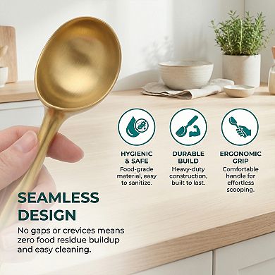 Ice Cream Scoop, 1 Pcs Stainless Steel Comfortable Ergonomic Handle 8.1x1.8Inch