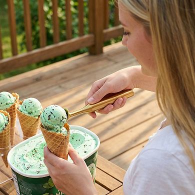 Ice Cream Scoop, 1 Pcs Stainless Steel Comfortable Ergonomic Handle 8.1x1.8Inch