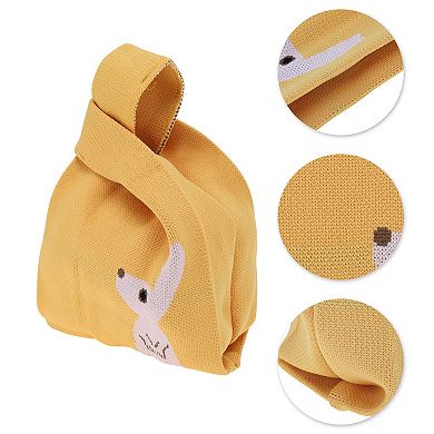 Animal Pattern Knitted Wrist Bag for Women 1Pc