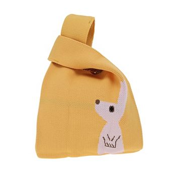 Animal Pattern Knitted Wrist Bag for Women 1 pc