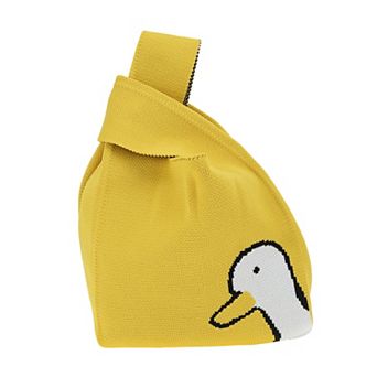 Animal Pattern Knitted Wrist Bag for Women 1 pc