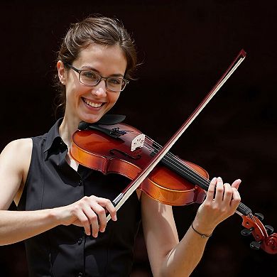 4/4 Full Size Violin Set for Teens and Adults with Case, Bow, and Tuner