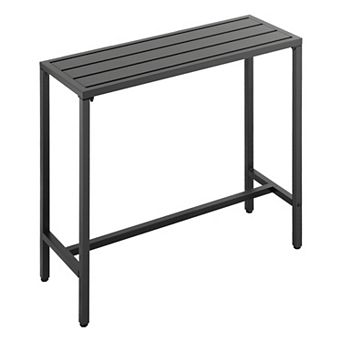 VEVOR Outdoor Bar Table 39.4 x 15 in Patio Counter Height Table with Waterproof Top