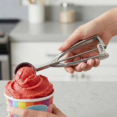 Ice Cream Scoop, 1 Pcs Stainless Steel Ice Cream Scooper, Easy Release, Easy Clean 8x1.4Inch