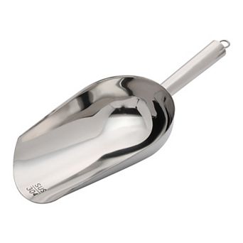 Easy Clean Stainless Steel Ice Scoop for Candy Buffet Kitchen Ice Bucket 1 pc 11x4.3Inch