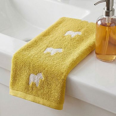 Pure Cotton Cute Animals Hand Towel Set, 2 Pack Soft Absorbent Quick Dry Towels for Bathroom 28"x13"