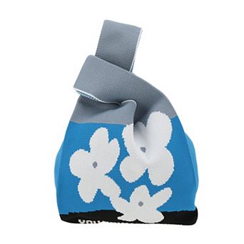 Flower Letter Knitted Wrist Bag 1 pc