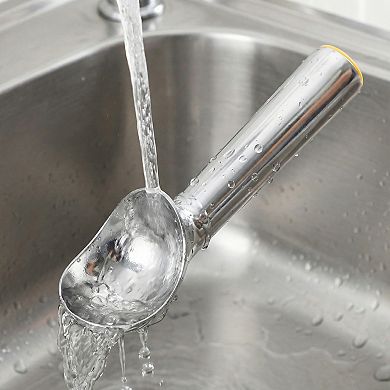 Aluminum Ice Cream Scoop with Ergonomic Handle for Easy Release and Cleaning 1Pcs 7.1x1.8inch