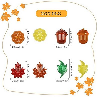 Acrylic Fall Decorations for Table, Vase Filler, and Home Decor