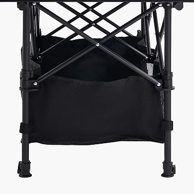 Folding Portable Camping Table Aluminum Roll Up with Storage Bag