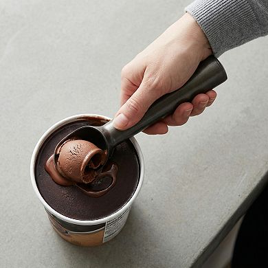 Stainless Steel Ice Cream Scoop with Ergonomic Handle for Easy Release and Clean 3Pcs