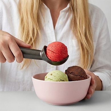 Stainless Steel Ice Cream Scoop with Ergonomic Handle for Easy Release and Clean 3Pcs