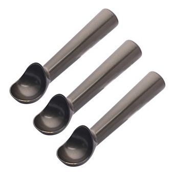 Stainless Steel Ice Cream Scoop with Ergonomic Handle for Easy Release and Clean 3 pc