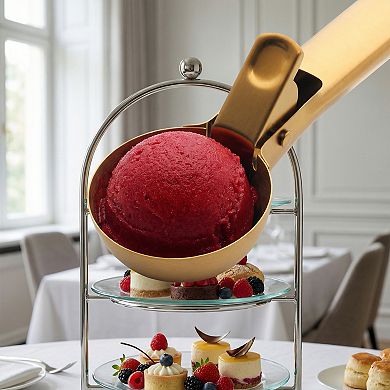 Ice Cream Scoop Stainless Steel Ice Cream Scooper Comfortable Ergonomic Handle 3Pcs7.6x2.2Inch