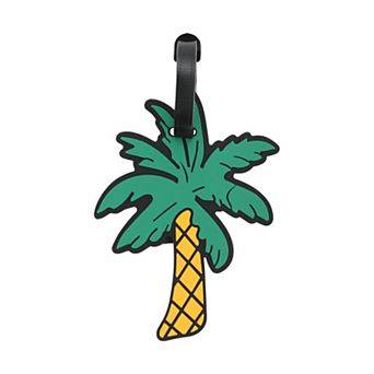 1 pc Coconut Tree Luggage Tag for Travelling Green
