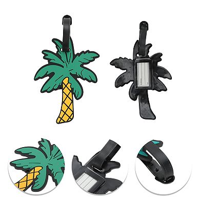 1 Pc Coconut Tree Luggage Tag for Travelling Green