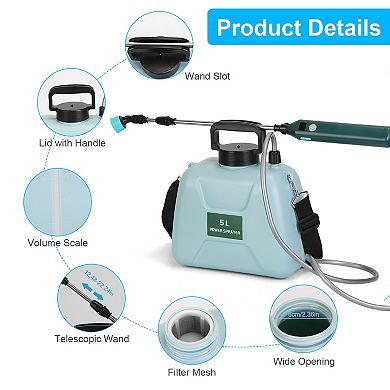 Portable Electric Garden Sprayer 5L Rechargeable