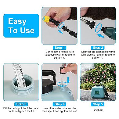 Portable Electric Garden Sprayer 5L Rechargeable
