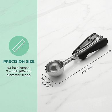 Ice Cream Scoop, 1 Pcs Stainless Steel Ice Cream Scooper with Reinforced Handle