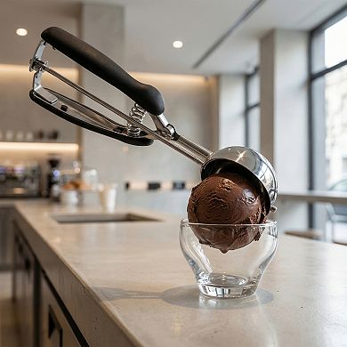 Ice Cream Scoop, 1 Pcs Stainless Steel Ice Cream Scooper with Reinforced Handle
