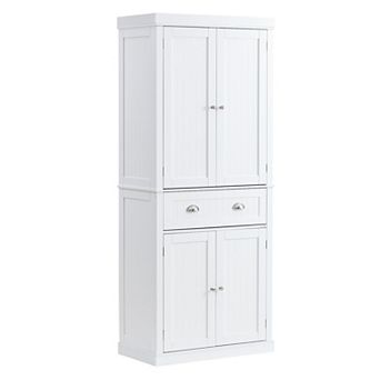 VEVOR 72" Kitchen Pantry Storage Cabinet with Doors, Drawer & Adjustable Shelves