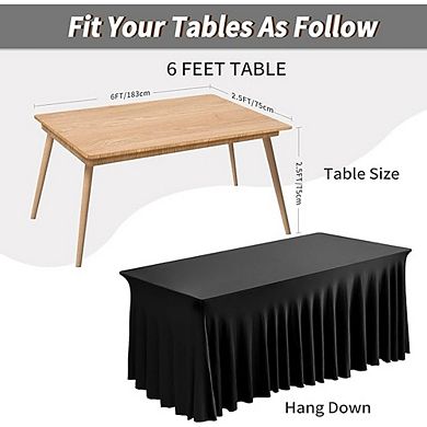 Spandex Rectangle Tablecloth, Stretch, Durable, Party-Ready