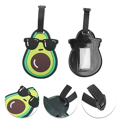 1 Pc Eyes Avocado Luggage Tag for Travelling Green