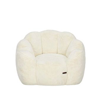MAXYOYO Bean Bag Chair, Floral Shape Ultra Soft Faux Fur Petal Back Sofa for Adults