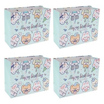 4 pc Cartoon Rabbit Gift Bags for All Occasions